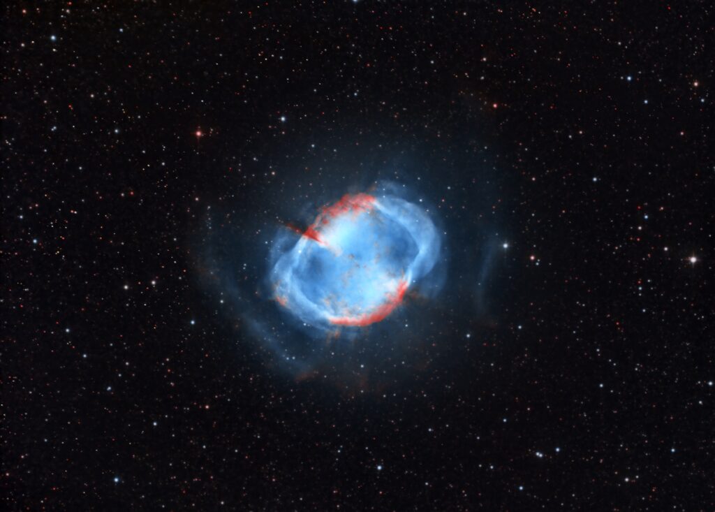 Nebulosa Planetaria M27 nella Volpetta